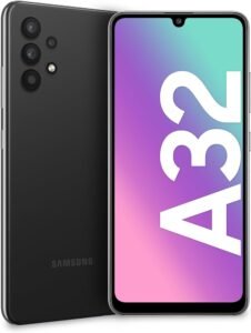 Samsung Galaxy A32 front and back black