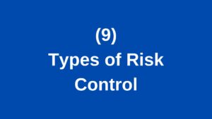 Types of Risk Control