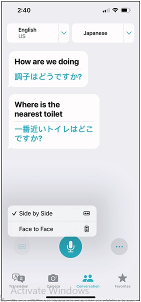 Apple Translate App