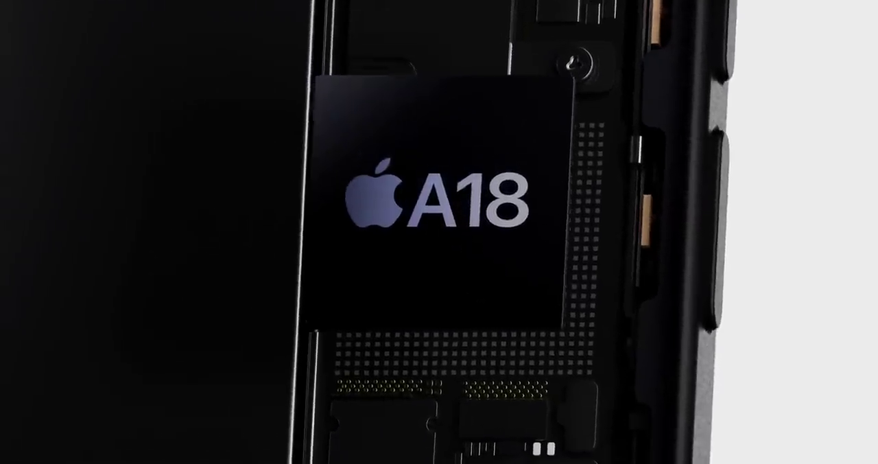 the new A18 iPhone chip